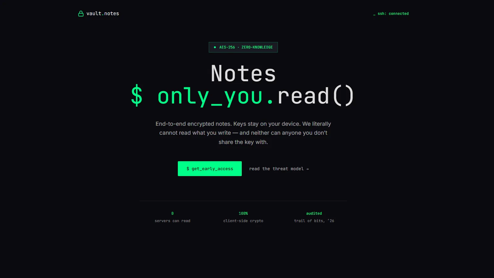 Vault Notes